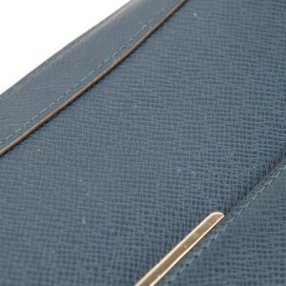LOUIS VUITTON Anton Messenger Taiga Shoulder Bag Blue Marine Leather - Picture 7 of 9